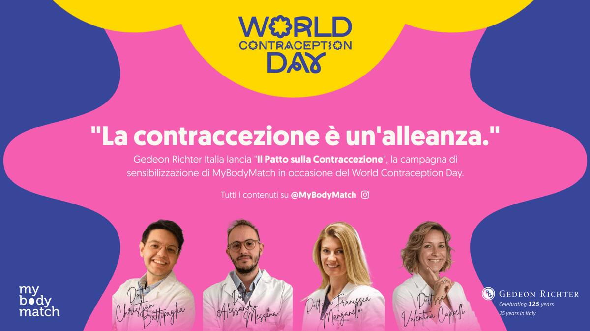 World Contraception Day, Gedeon Richter Italia lancia patto sulla contraccezione - 