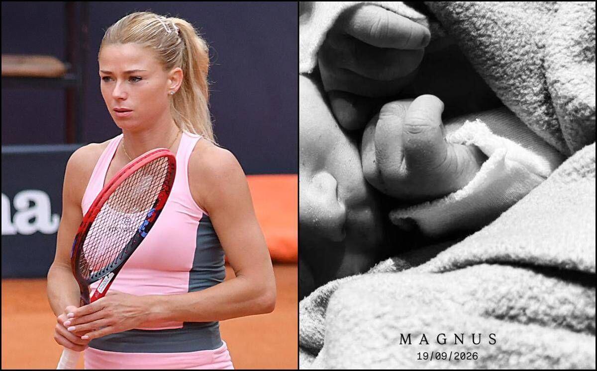 Camila Giorgi diventa mamma: è nato il primo figlio Magnus Vangelis - 