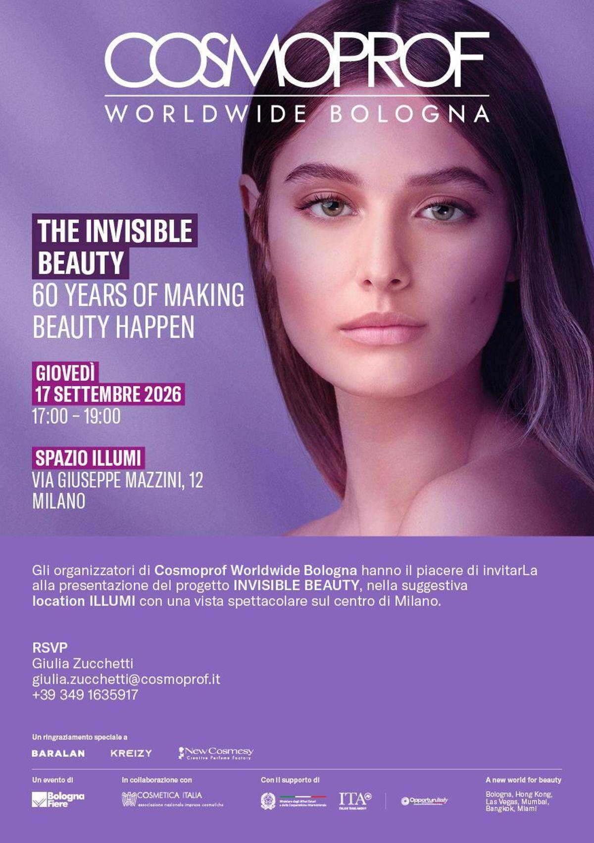 Cosmoprof Worldwide Bologna presenta 'the invisible beauty' - 