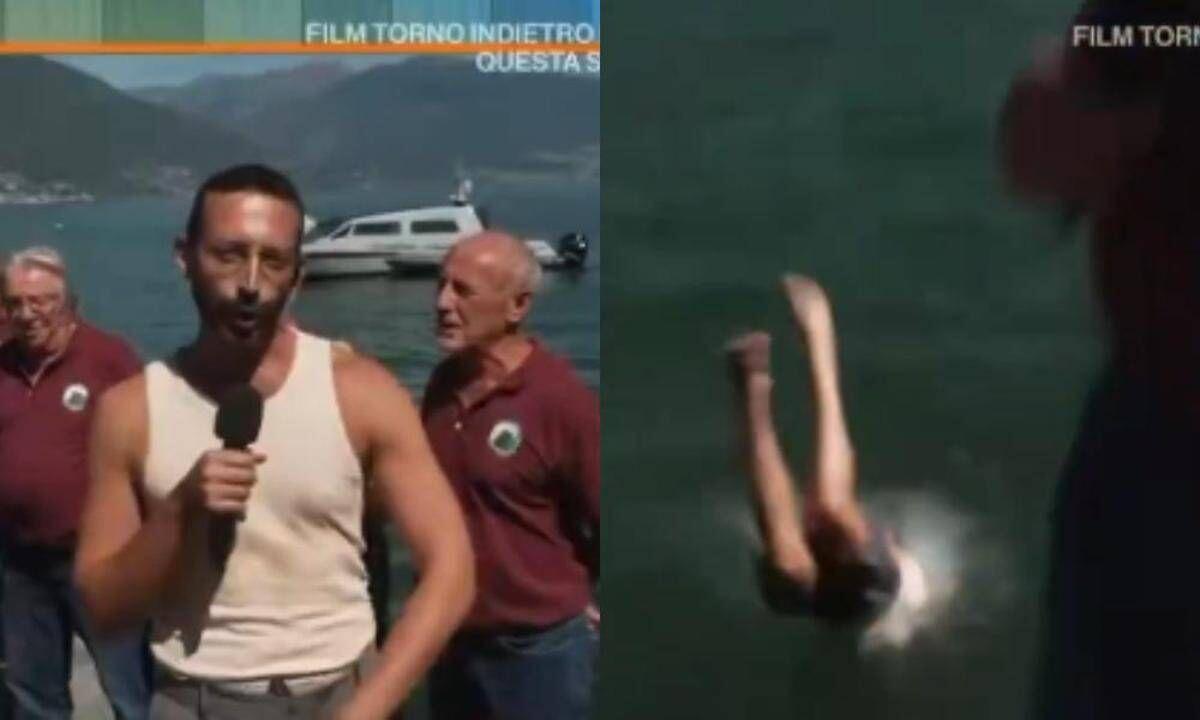 Mario Acampa, inviato di Camper, si spoglia e si getta nel lago in diretta tv: "Grazie a tutti" - 