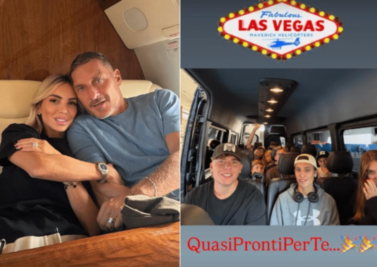 Totti compie 50 anni e vola a... Las Vegas, il compleanno con la famiglia 'allargata' - 