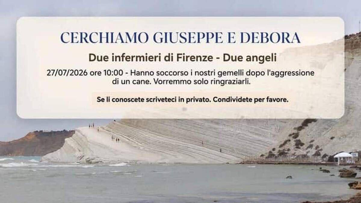 "Hanno soccorso i nostri figli in Sicilia", l'appello per rintracciare due infermieri fiorentini fa il giro del web - 
