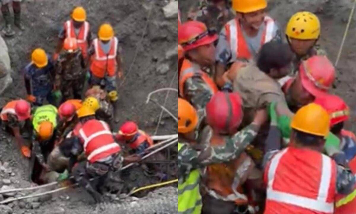 Miracolo in Nepal, estratti vivi due operai rimasti intrappolati in una galleria 9 giorni dopo l'alluvione - 