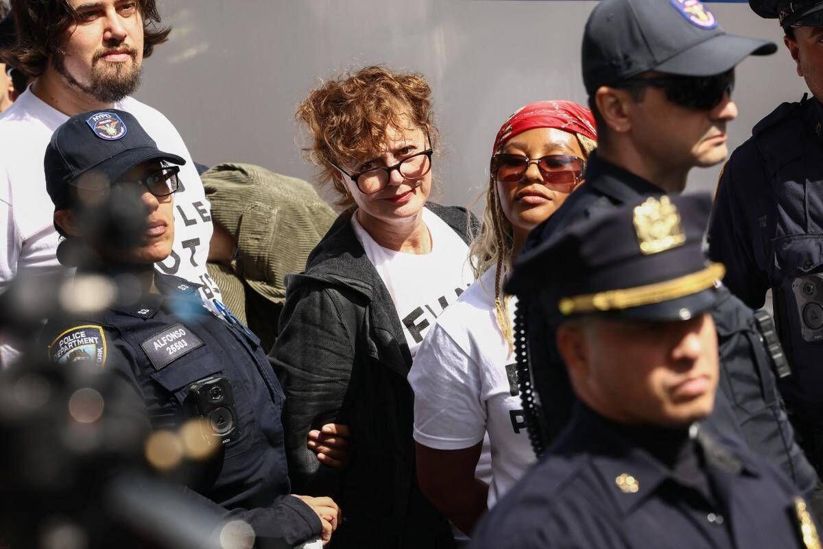 Proteste all'Onu contro Netanyahu, fermata Susan Sarandon - 