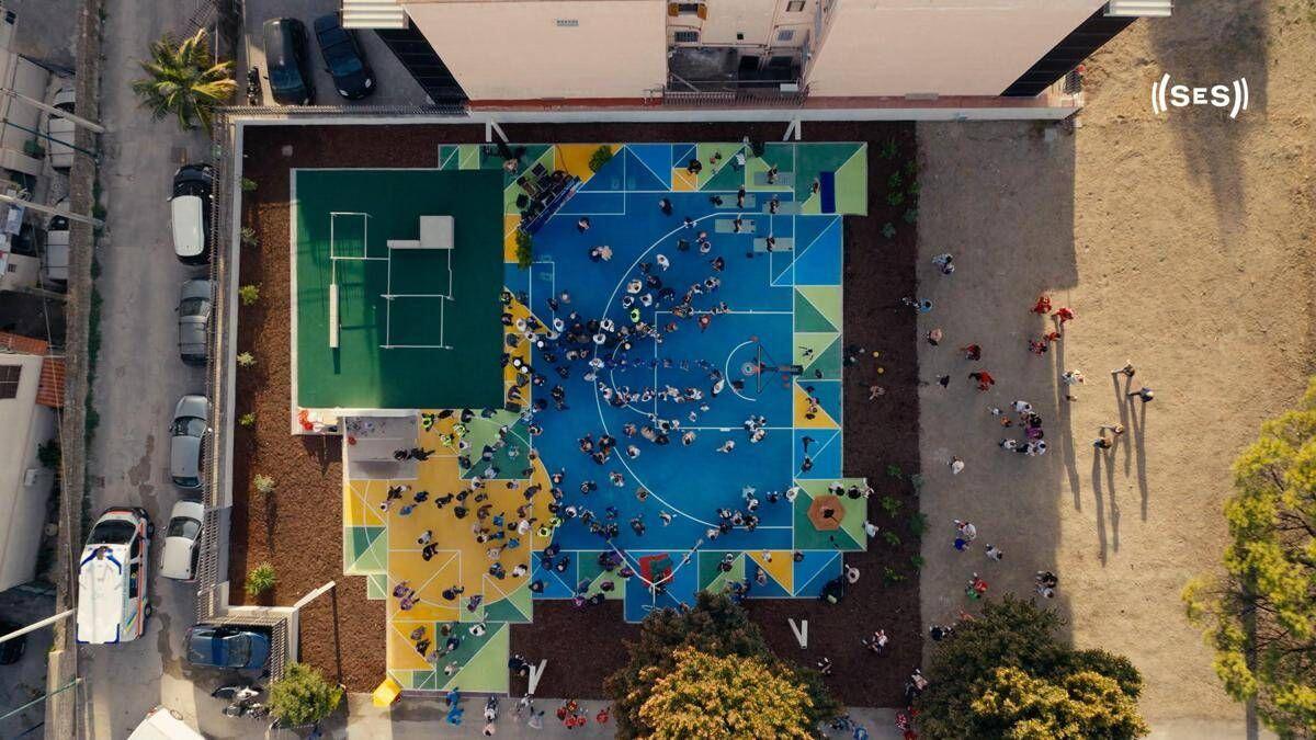 Nuovo Sport Illumina di Casoria, Abodi: "Oggi città si colora e diventa luogo di socialità" - 