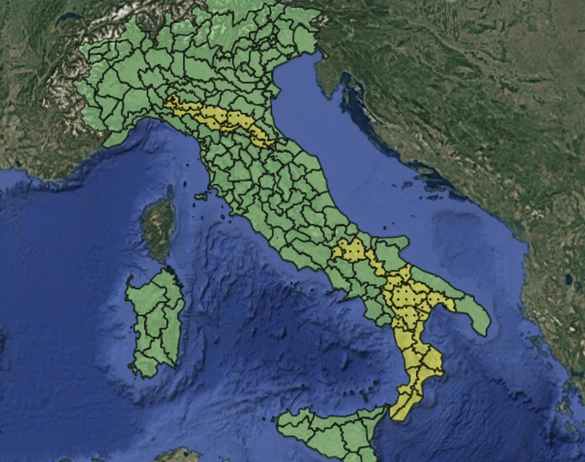 Maltempo, allerta meteo gialla per temporali mercoledì 2 settembre: le 5 regioni a rischio - 