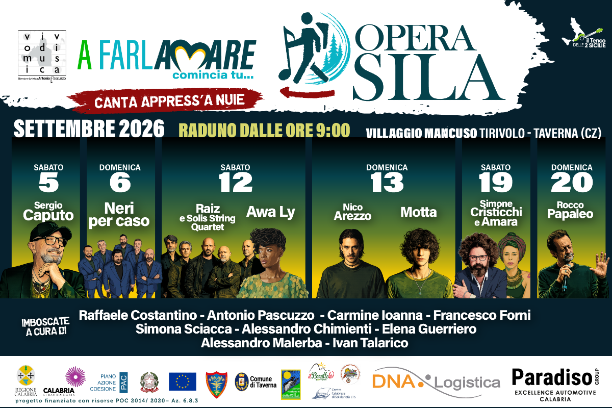 A farla amare comincia tu - Opera Sila - Foto Uff. Stampa Camea di commercio catanzaro 3.09.2026