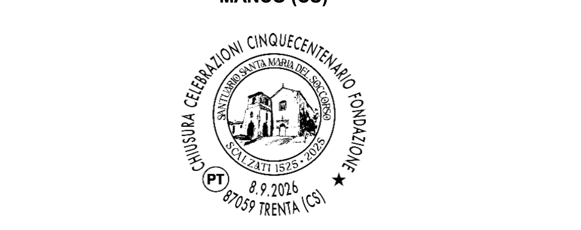 Annullo Filatelico Madonna del soccorso Casali del manco - Foto Uff. Stampa Poste Italiane 4.09.2026