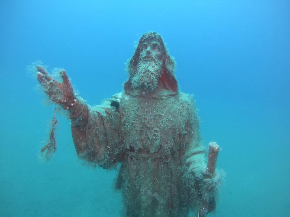 San Francesco di Paola negli abissi - Foto Uff. Stampa Comune di Paola 