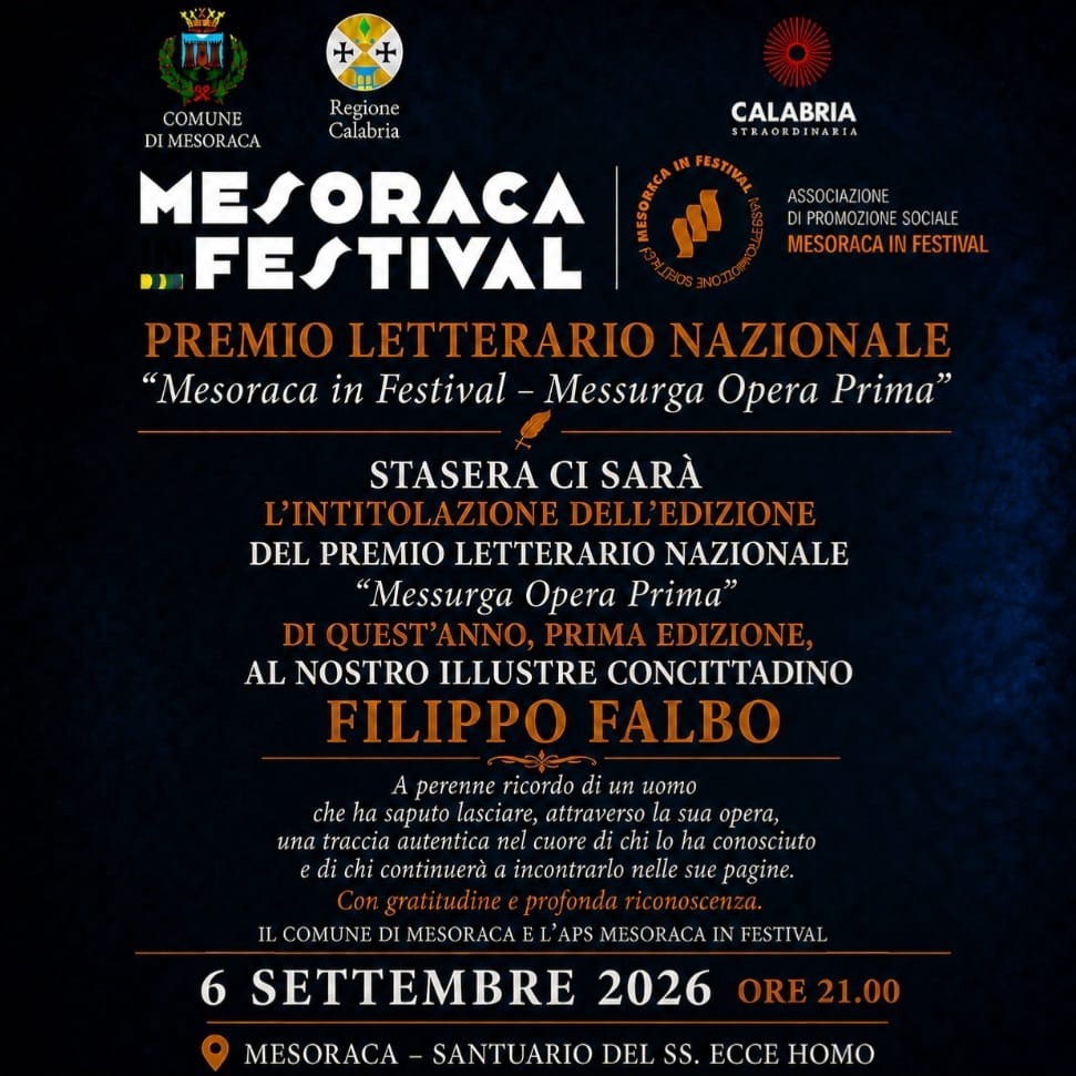Mesoraca Festival prima serata - Foto Uff. Stampa Mesoraca Festival 5.09.2026