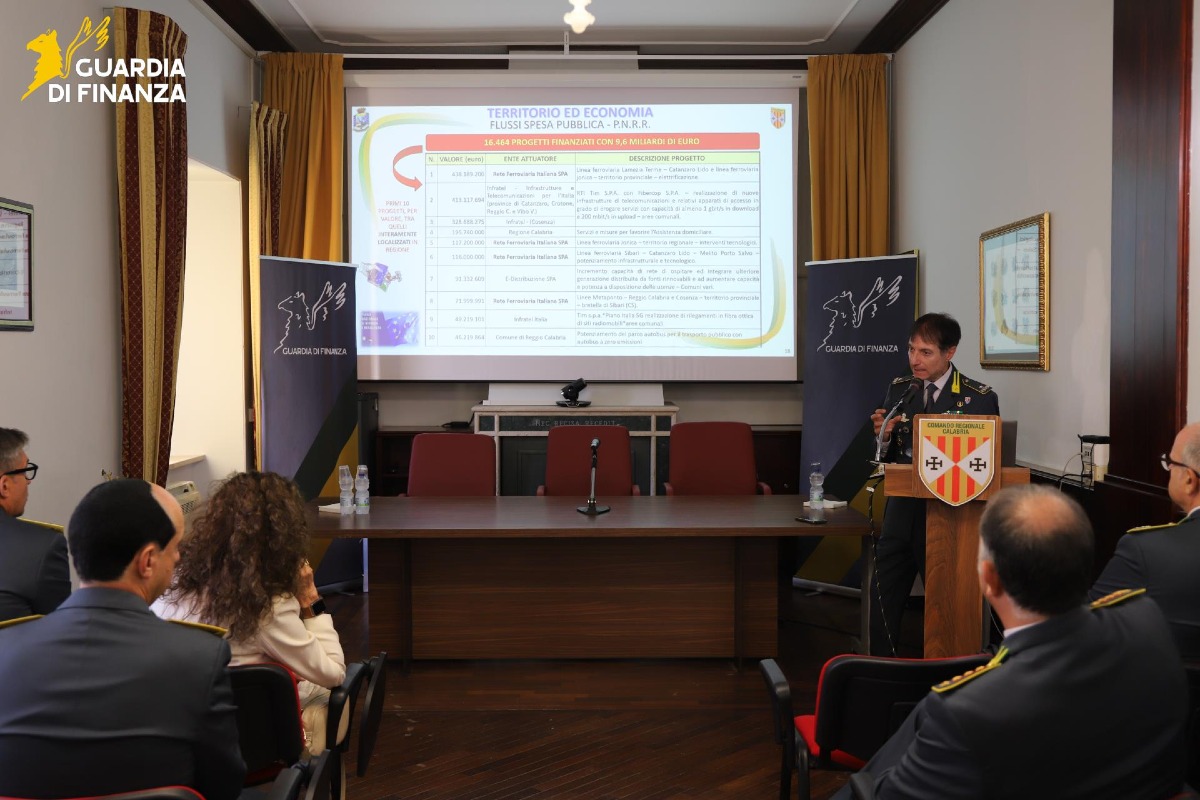 Wanda Ferro in visita al comando regionale Guardia di finanza catanzaro - Foto Uff. Stampa Guardia di finanza 29.09.2026