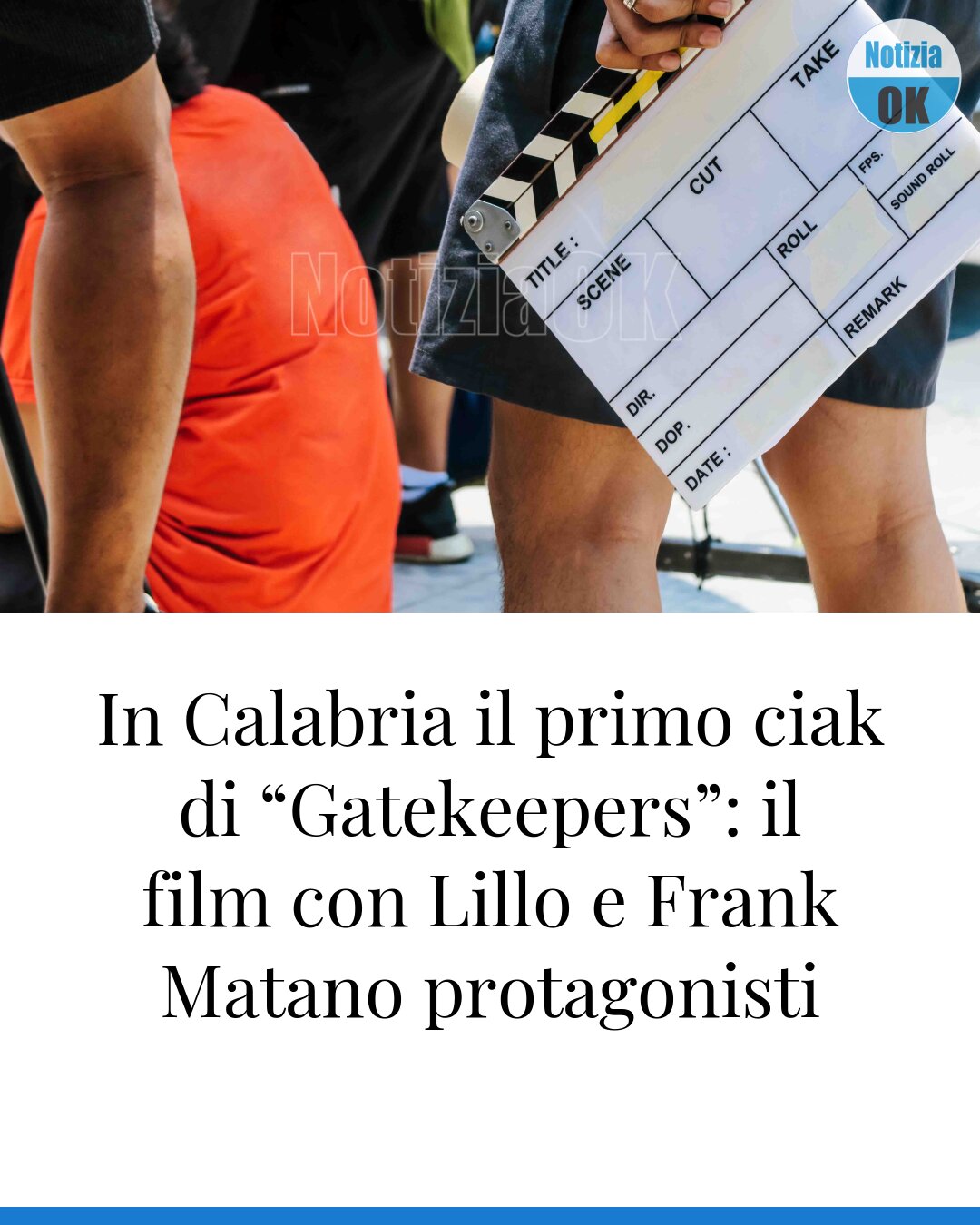 In Calabria il primo ciak di “Gatekeepers”: il film con Lillo e Frank Matano protagonisti