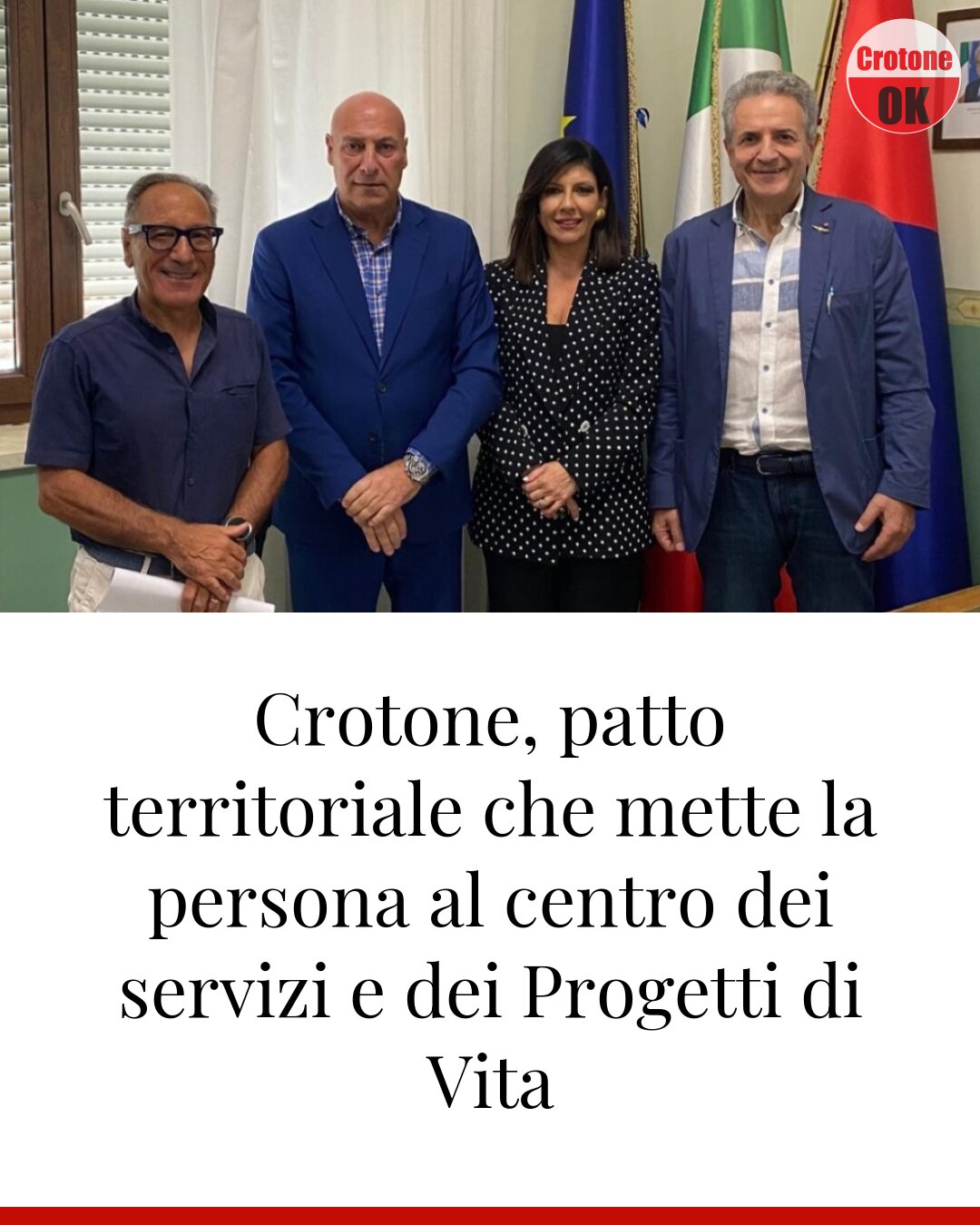 Crotone, patto territoriale che mette la persona al centro dei servizi e dei Progetti di Vita