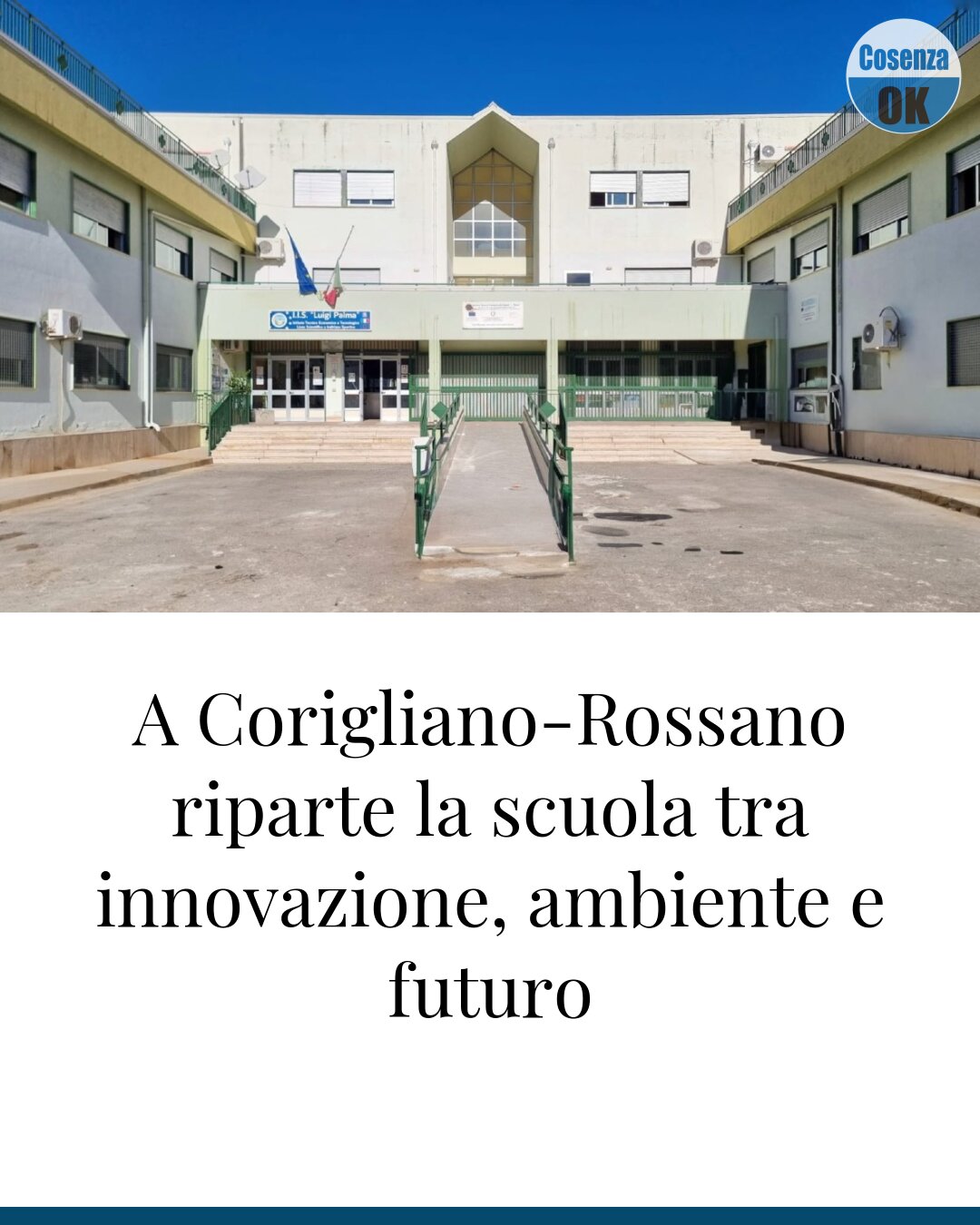 A Corigliano-Rossano riparte la scuola tra innovazione, ambiente e futuro