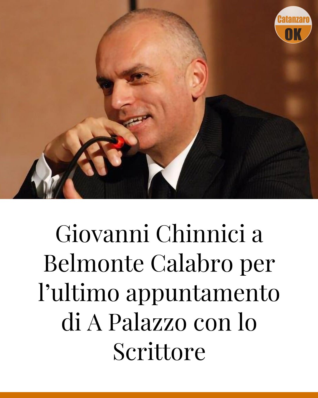 Giovanni Chinnici a Belmonte Calabro per l’ultimo appuntamento di A Palazzo con lo Scrittore
