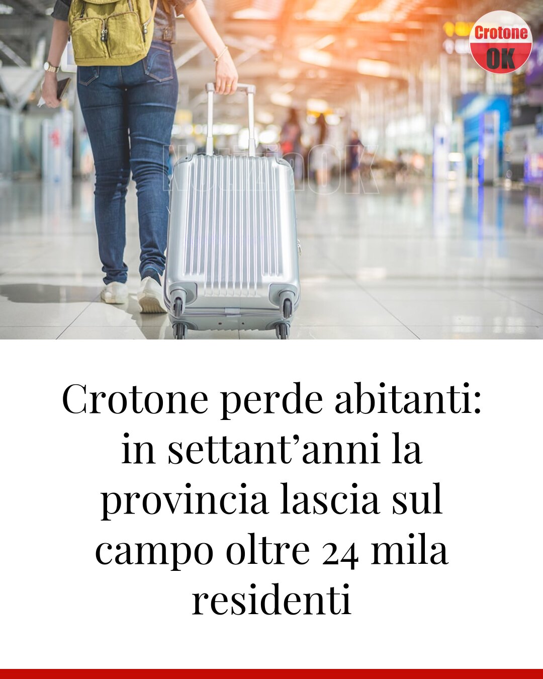 Crotone perde abitanti: in settant’anni la provincia lascia sul campo oltre 24 mila residenti