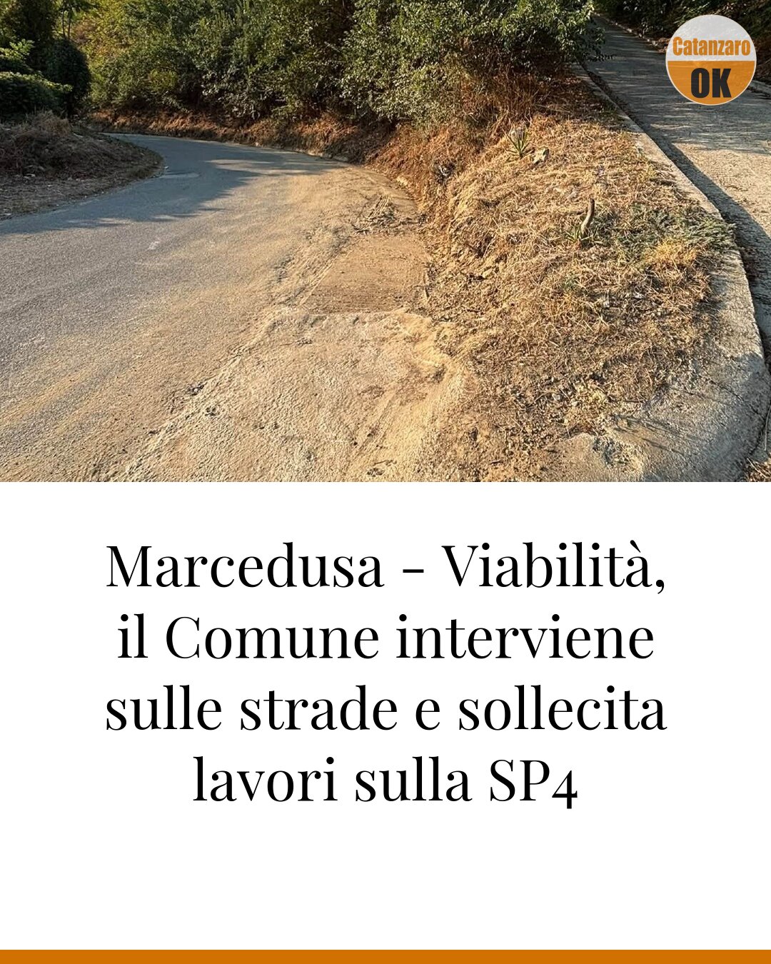 Marcedusa - Viabilità, il Comune interviene sulle strade e sollecita lavori sulla SP4