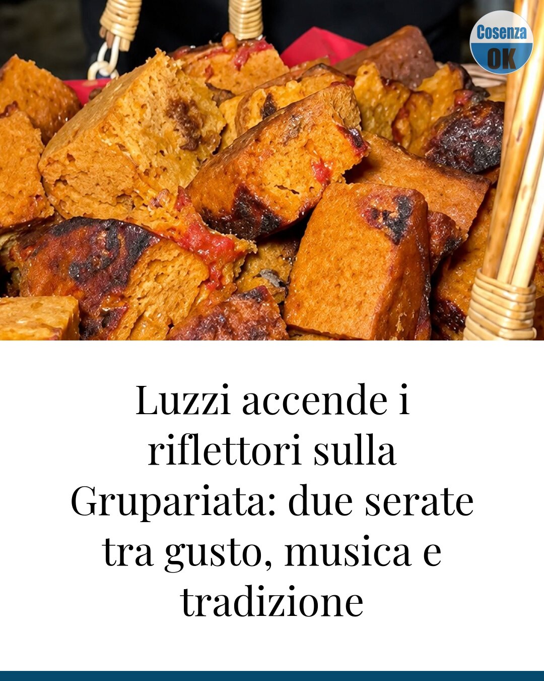 Luzzi accende i riflettori sulla Grupariata: due serate tra gusto, musica e tradizione