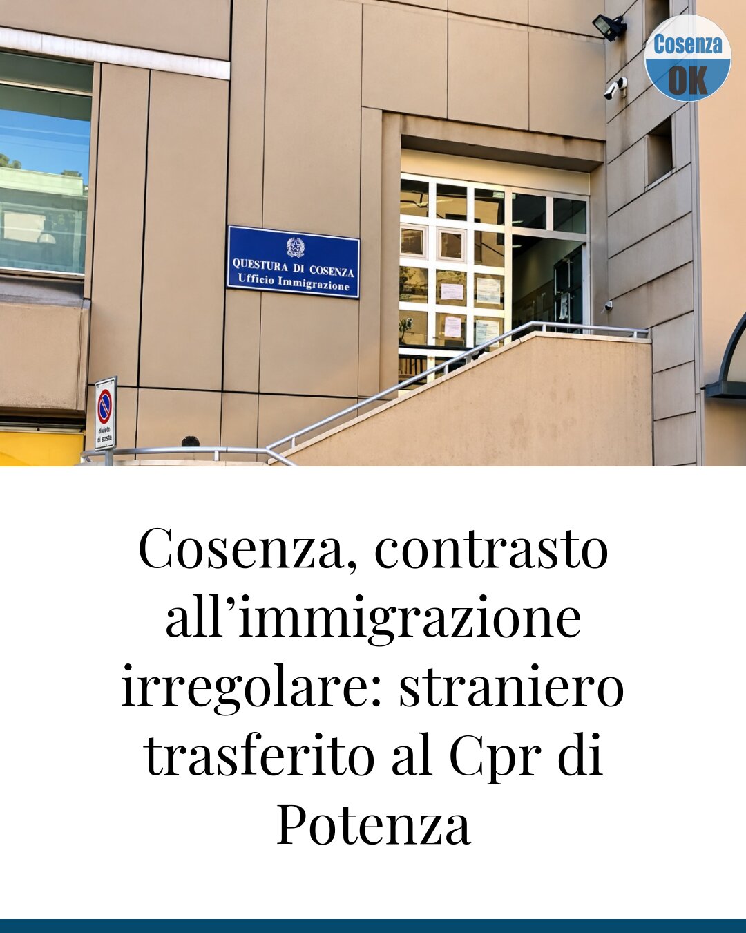 Cosenza, contrasto all’immigrazione irregolare: straniero trasferito al Cpr di Potenza