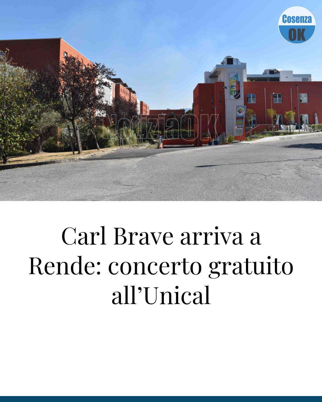 Carl Brave arriva a Rende: concerto gratuito all’Unical