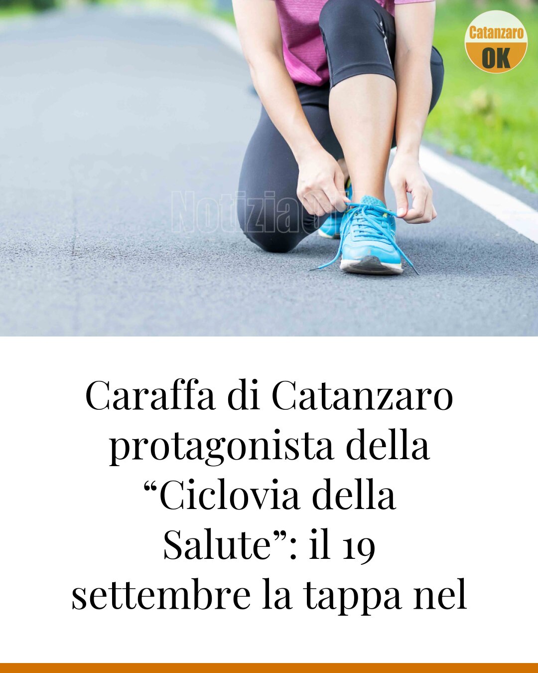 Caraffa di Catanzaro protagonista della “Ciclovia della Salute”: il 19 settembre la tappa nel centro calabrese