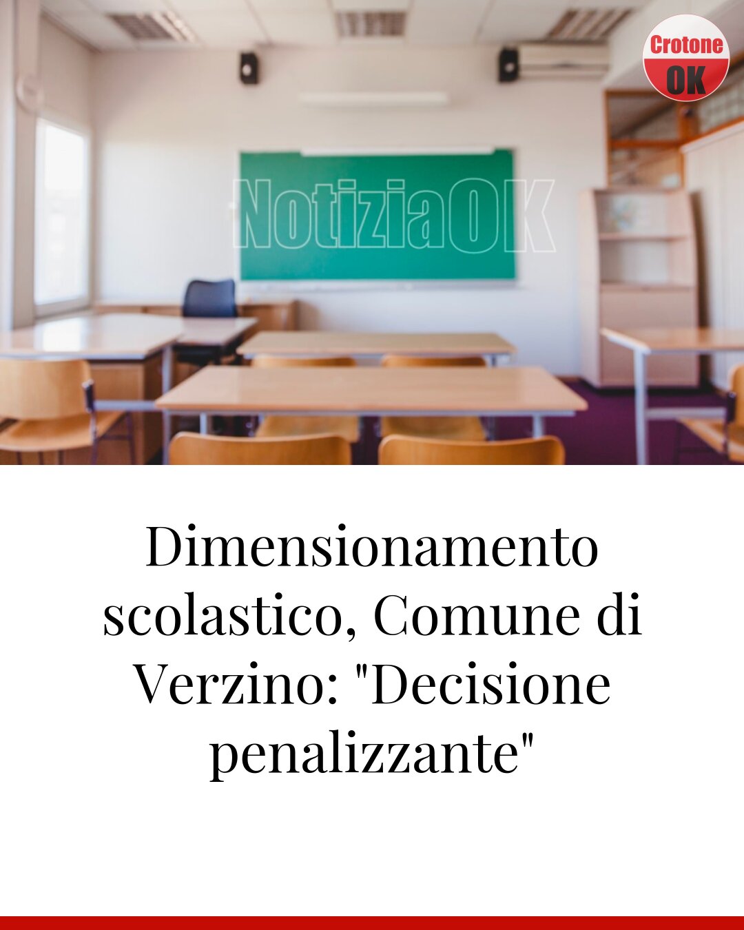 Dimensionamento scolastico, Comune di Verzino: "Decisione penalizzante"