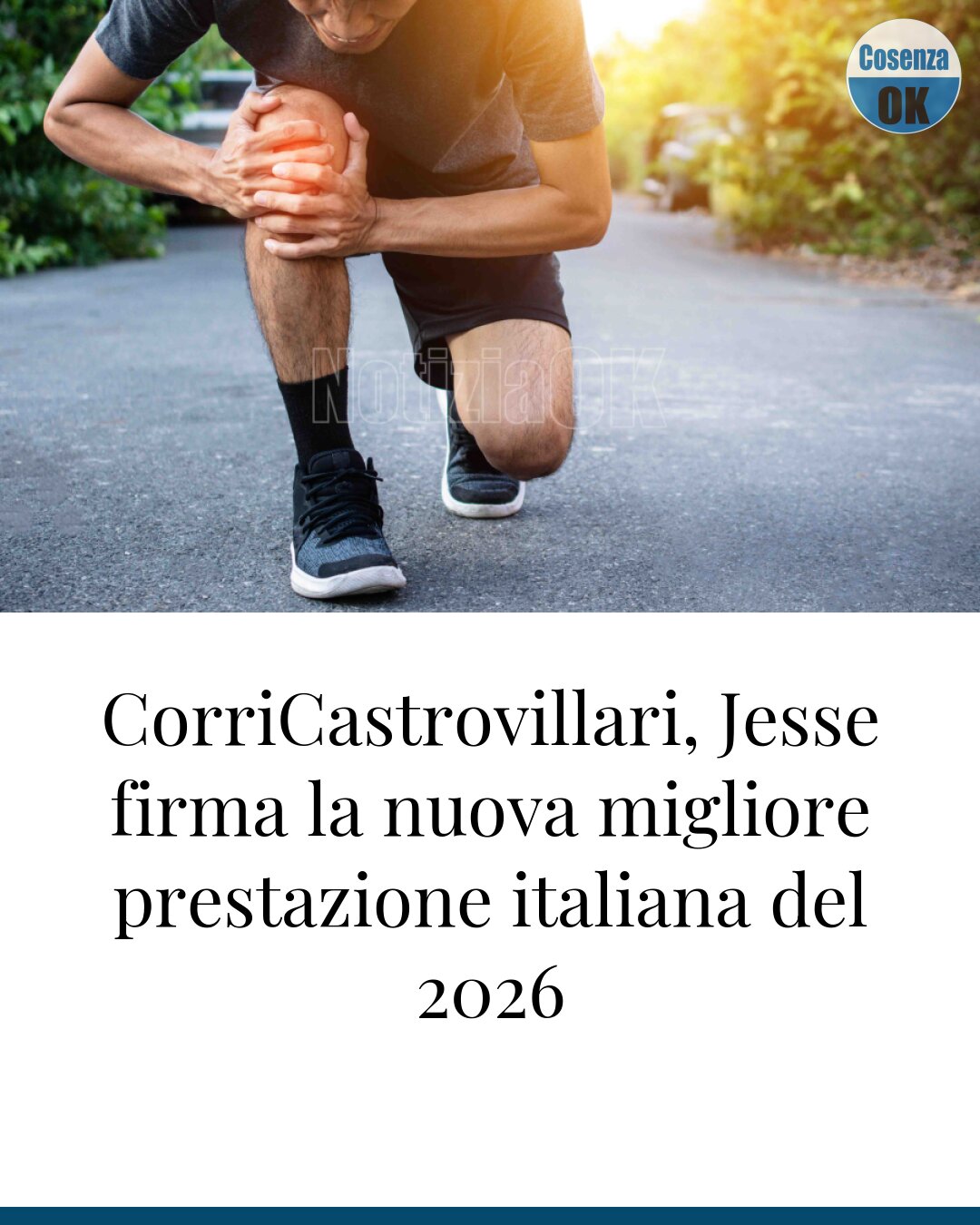 CorriCastrovillari, Jesse firma la nuova migliore prestazione italiana del 2026