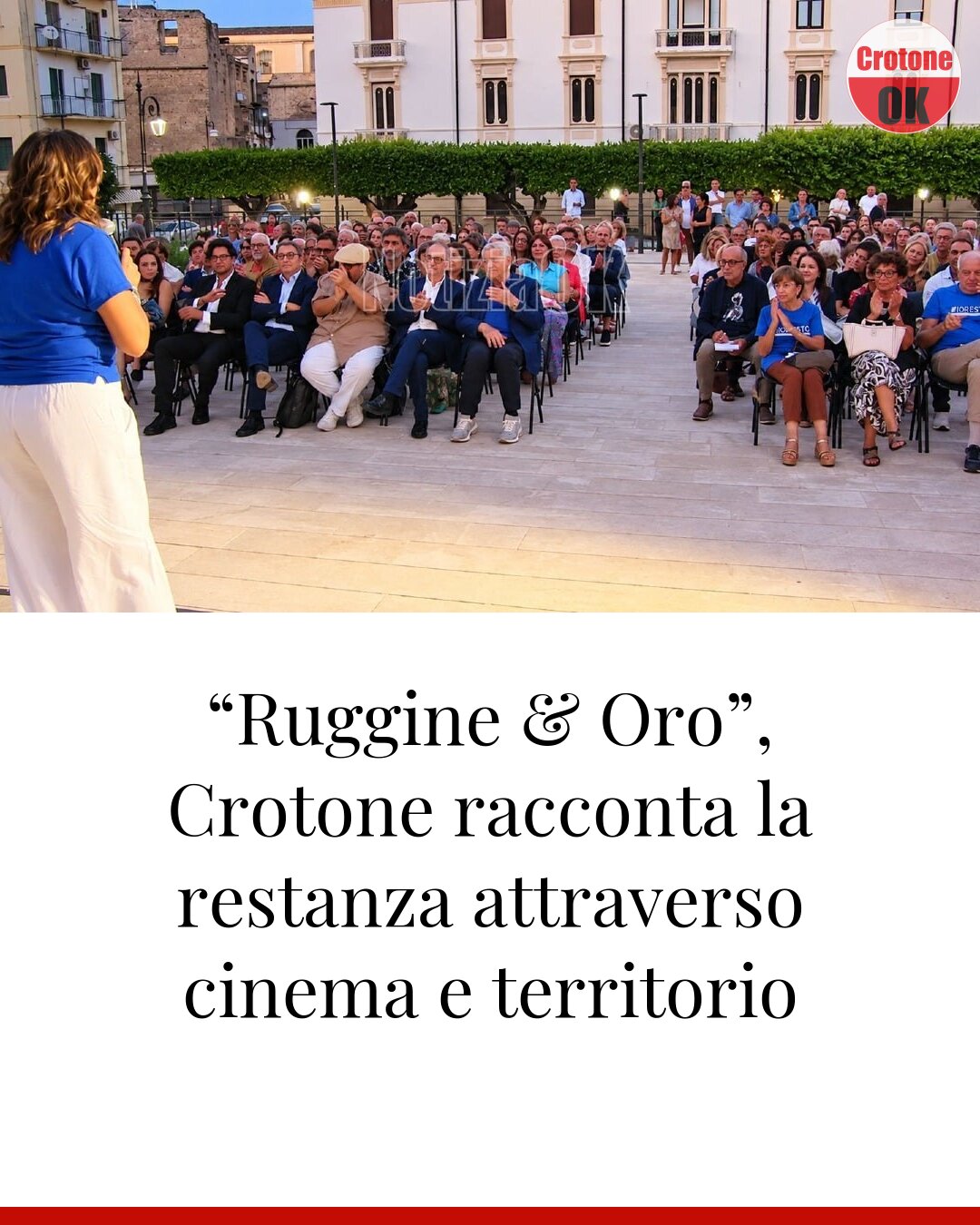 “Ruggine & Oro”, Crotone racconta la restanza attraverso cinema e territorio