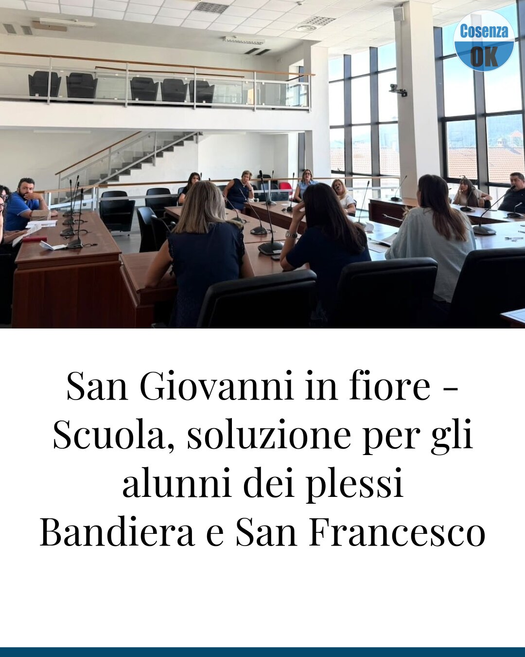 San Giovanni in fiore - Scuola, soluzione per gli alunni dei plessi Bandiera e San Francesco