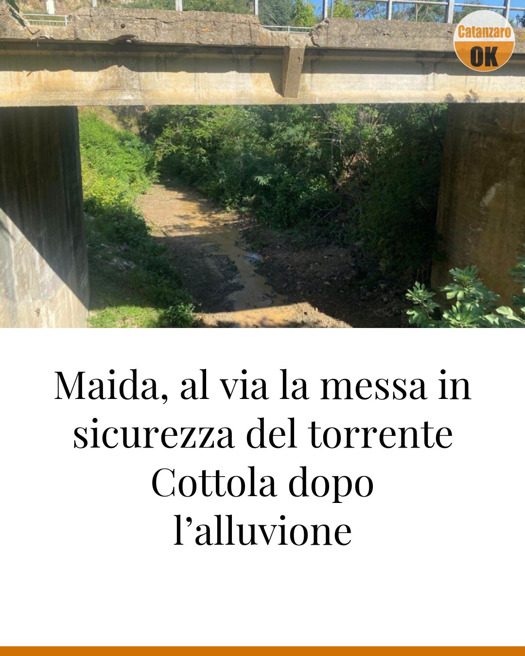 Maida, al via la messa in sicurezza del torrente Cottola dopo l’alluvione