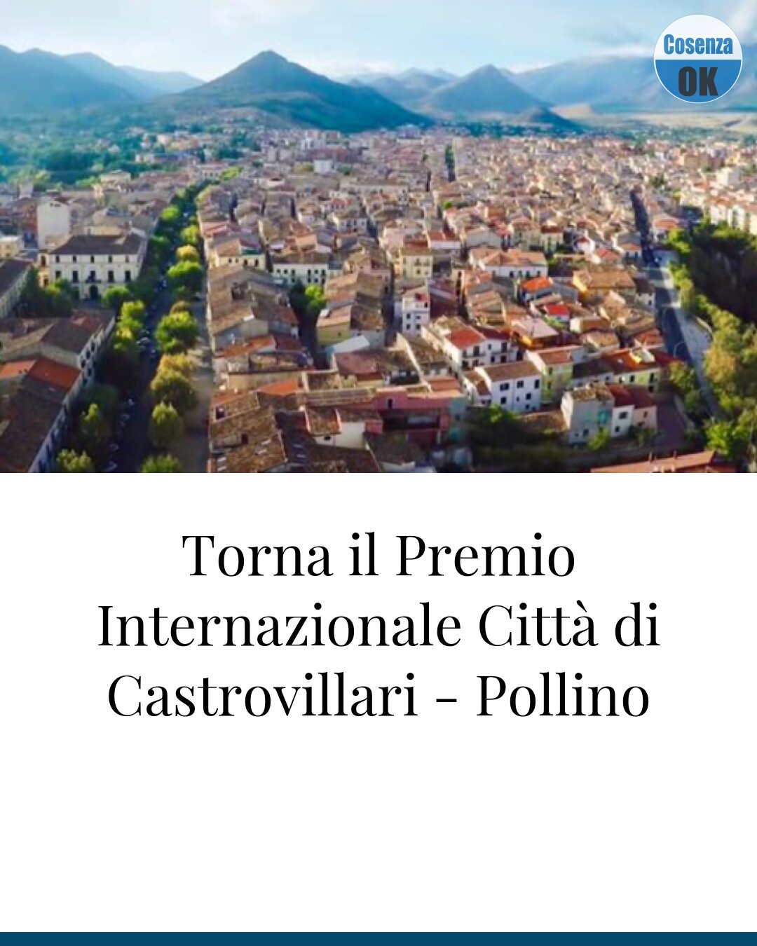 Torna il Premio Internazionale Città di Castrovillari - Pollino
