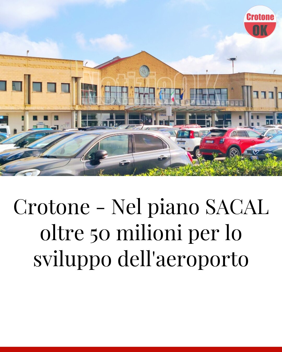 Crotone - Nel piano SACAL oltre 50 milioni per lo sviluppo dell'aeroporto