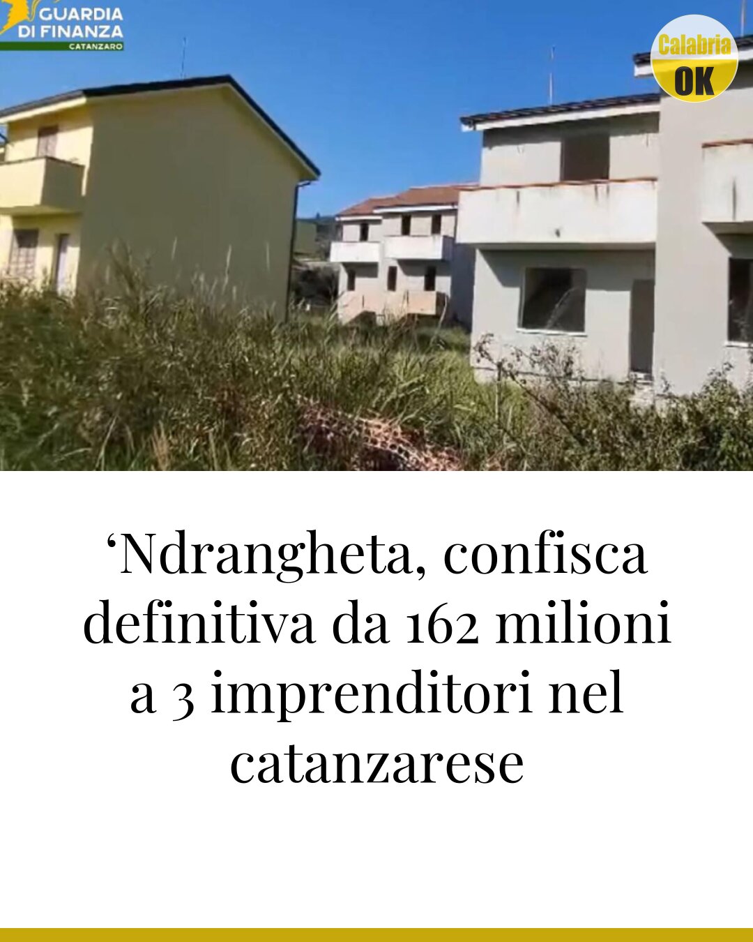 ‘Ndrangheta, confisca definitiva da 162 milioni a 3 imprenditori nel catanzarese
