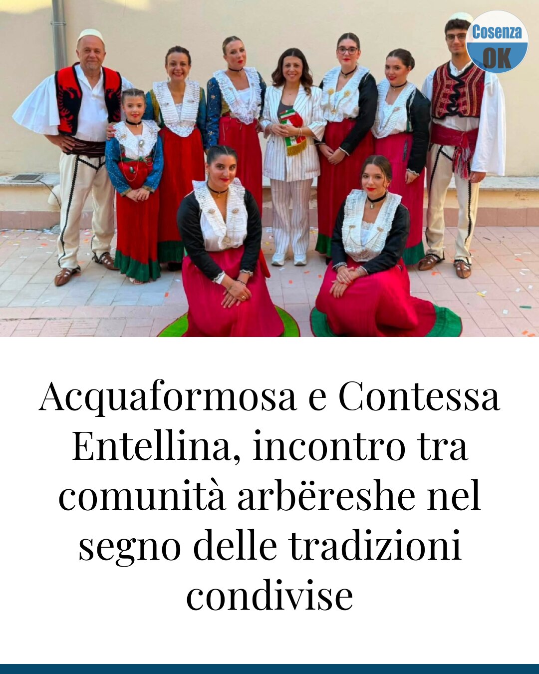 Acquaformosa e Contessa Entellina, incontro tra comunità arbëreshe nel segno delle tradizioni condivise