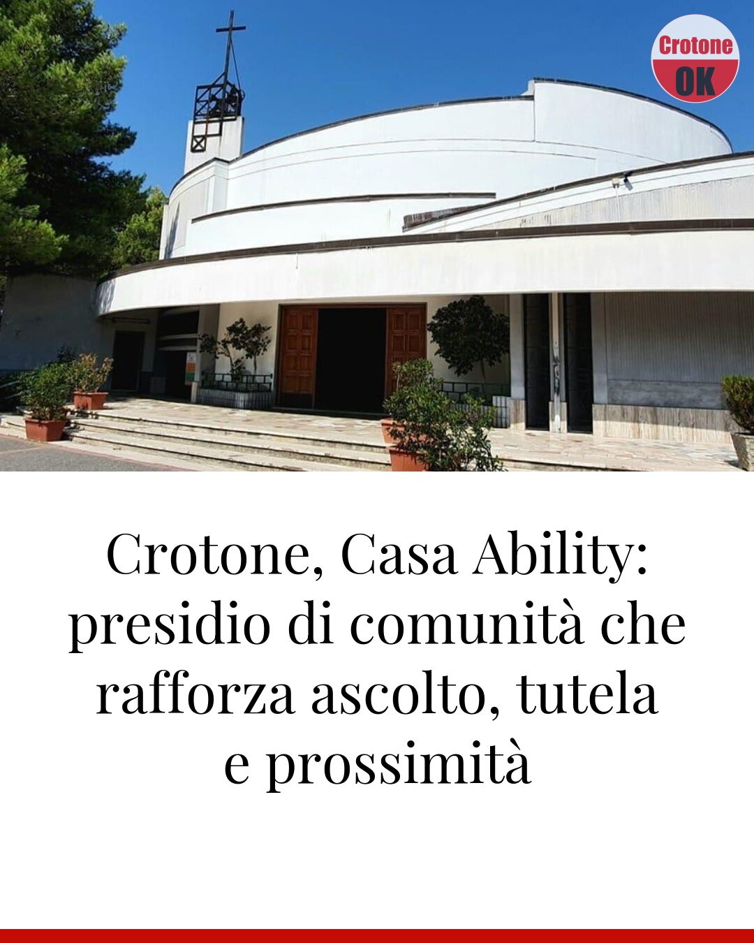 Crotone, Casa Ability: presidio di comunità che rafforza ascolto, tutela e prossimità