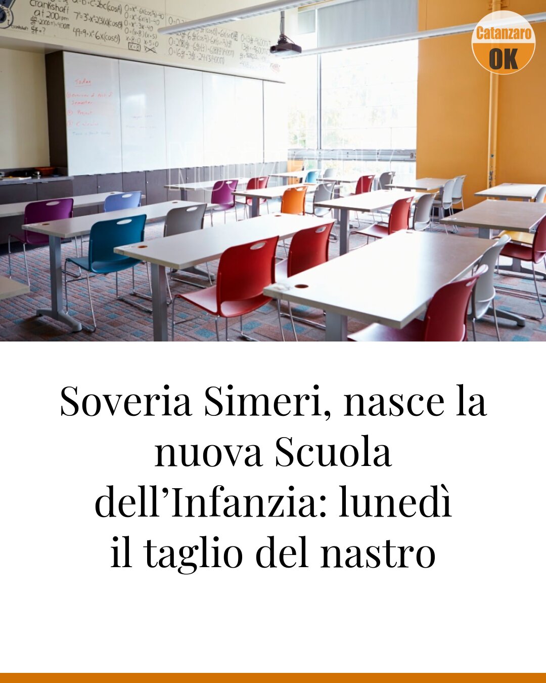 Soveria Simeri, nasce la nuova Scuola dell’Infanzia: lunedì il taglio del nastro