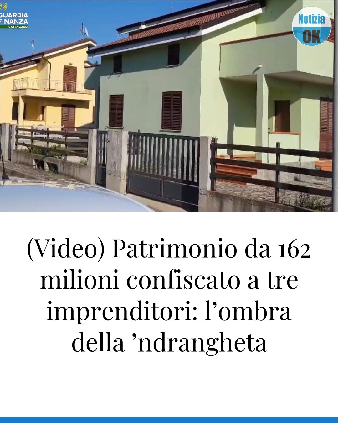 (Video) Patrimonio da 162 milioni confiscato a tre imprenditori: l’ombra della ’ndrangheta