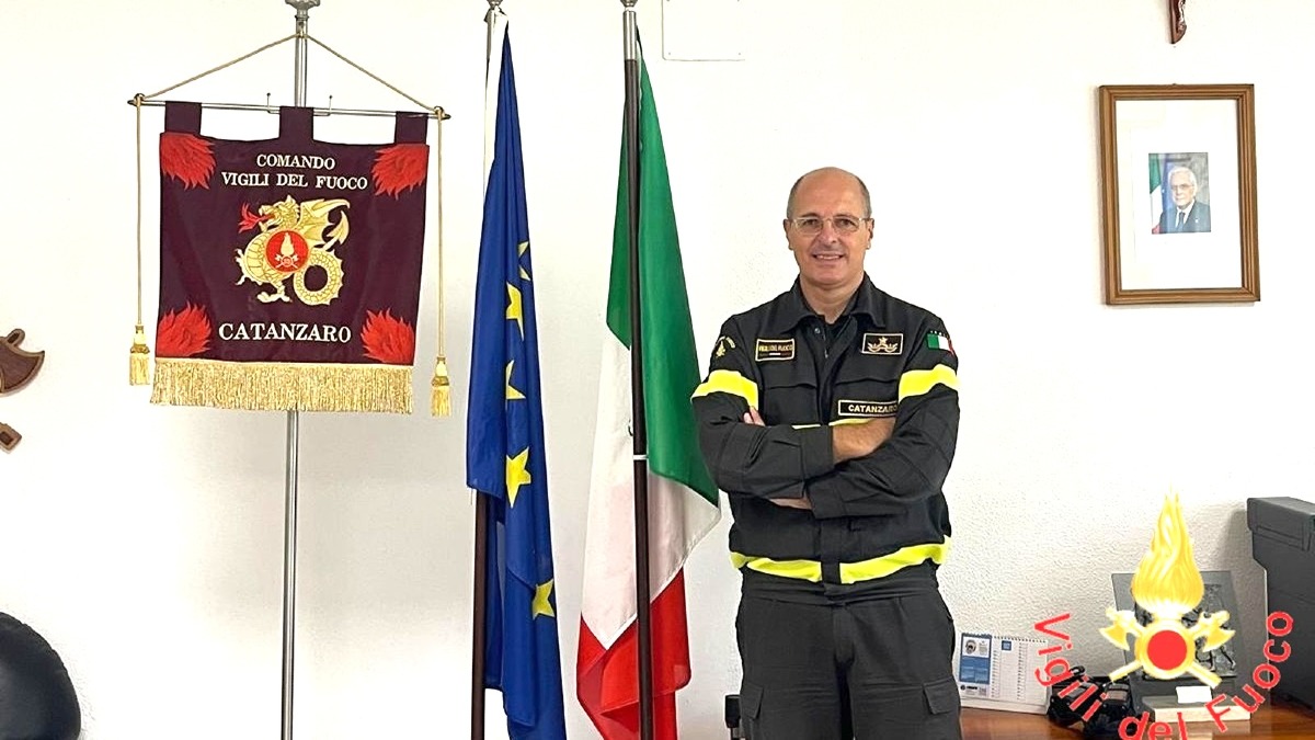 Davide Pozzi è il nuovo Comandante reggente dei Vigili del Fuoco di Catanzaro - Foto: Uff Stampa Vigili del fuoco Catanzaro 