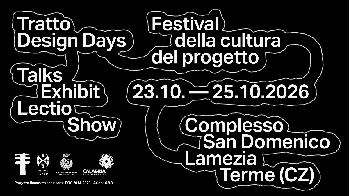 A Lamezia Terme nasce TRATTO Design Days, il festival dedicato alla cultura del progetto - Foto Locandina Ufficiale 
