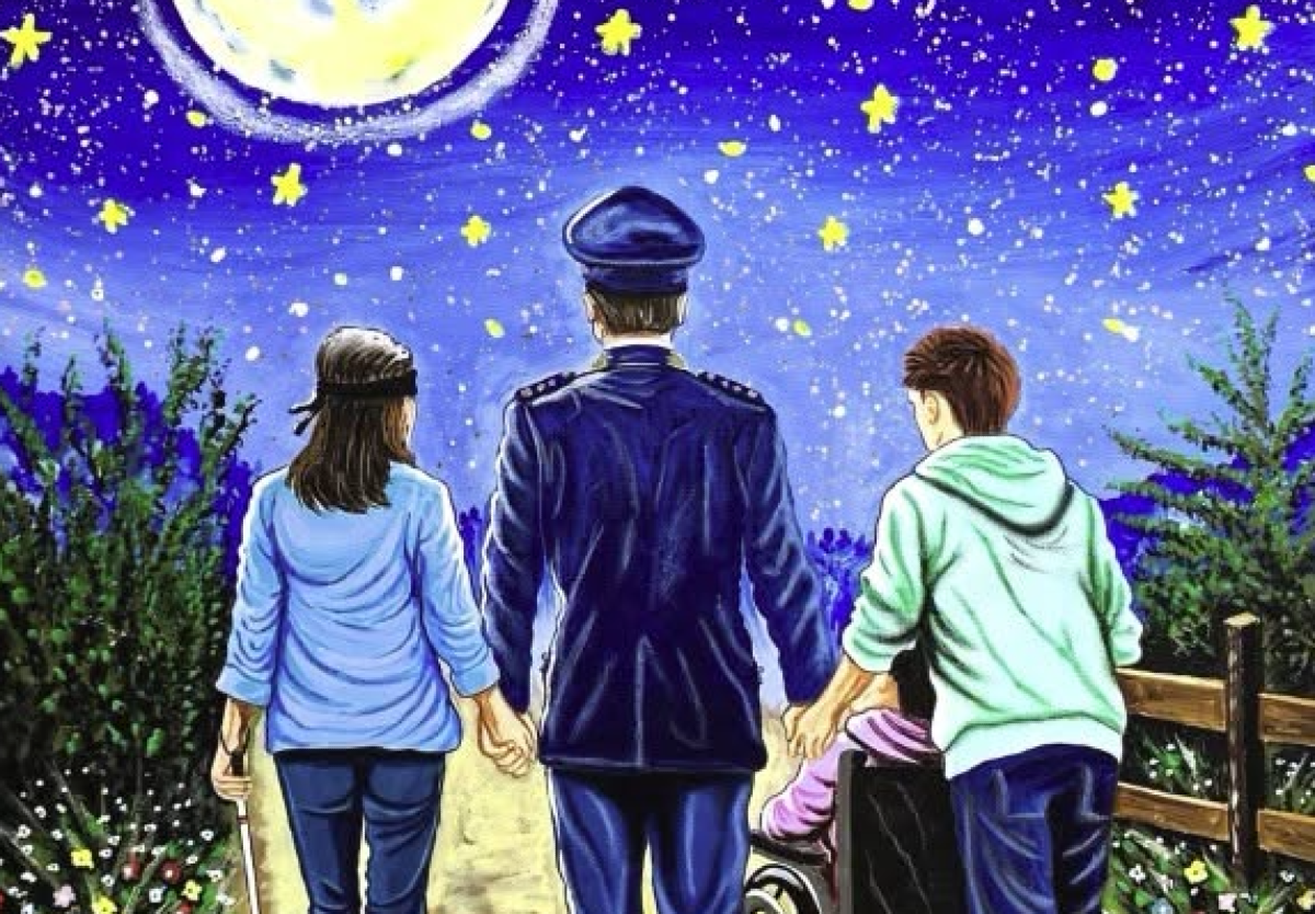 Un quadro per l’Ufficio Minori della Questura di Catanzaro: l’arte incontra la legalità - Foto: Uff. Stampa Questura di Catanzaro