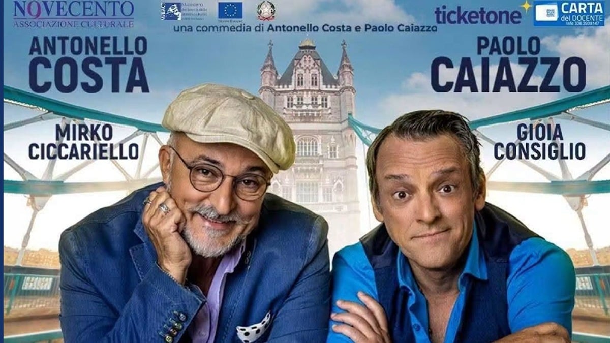 Antonello Costa e Paolo Caiazzo a Crotone con “Un ponte per due” - Foto Locandina Ufficiale 