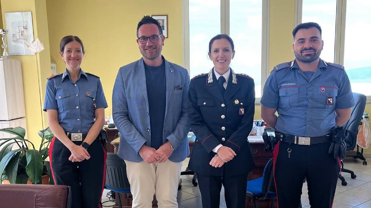 Jacurso, visita del capitano Jessica Barattin: incontro in Comune - foto uff. stampa comune di Jacurso 