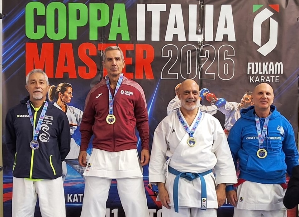 Karate, Vincenzo Vutera dell’AKC conquista l’argento alla Coppa Italia Master - Foto Uff. Stampa Accademia Karate Crotone
