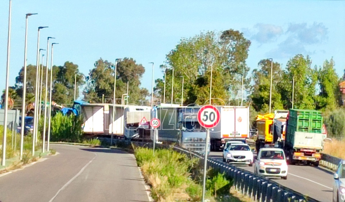Caro carburante, protesta sulla Statale 106: bloccata Sant'Anna  - 