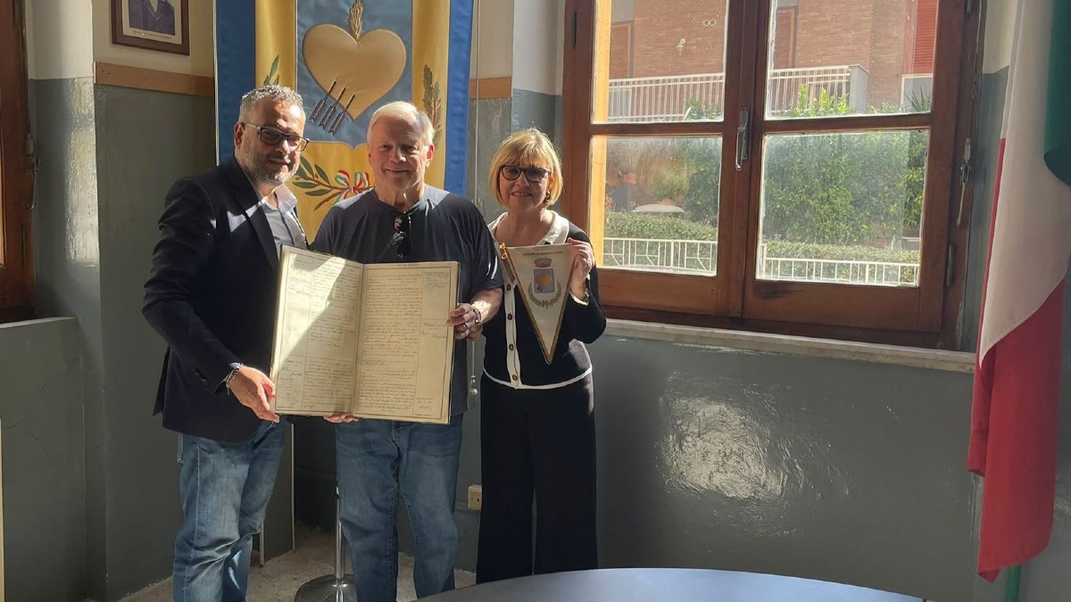Marcellinara, dagli Stati Uniti alle radici di famiglia: John Casciano ritrova la storia dei suoi avi - Foto Uff. Stampa Comune di Marcellinara 