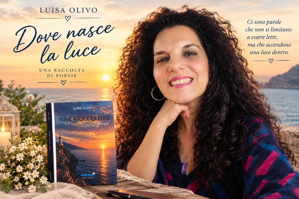 La poetessa crotonese Luisa Olivo pubblica il libro “Dove nasce la luce” - Foto: Luisa Olivo