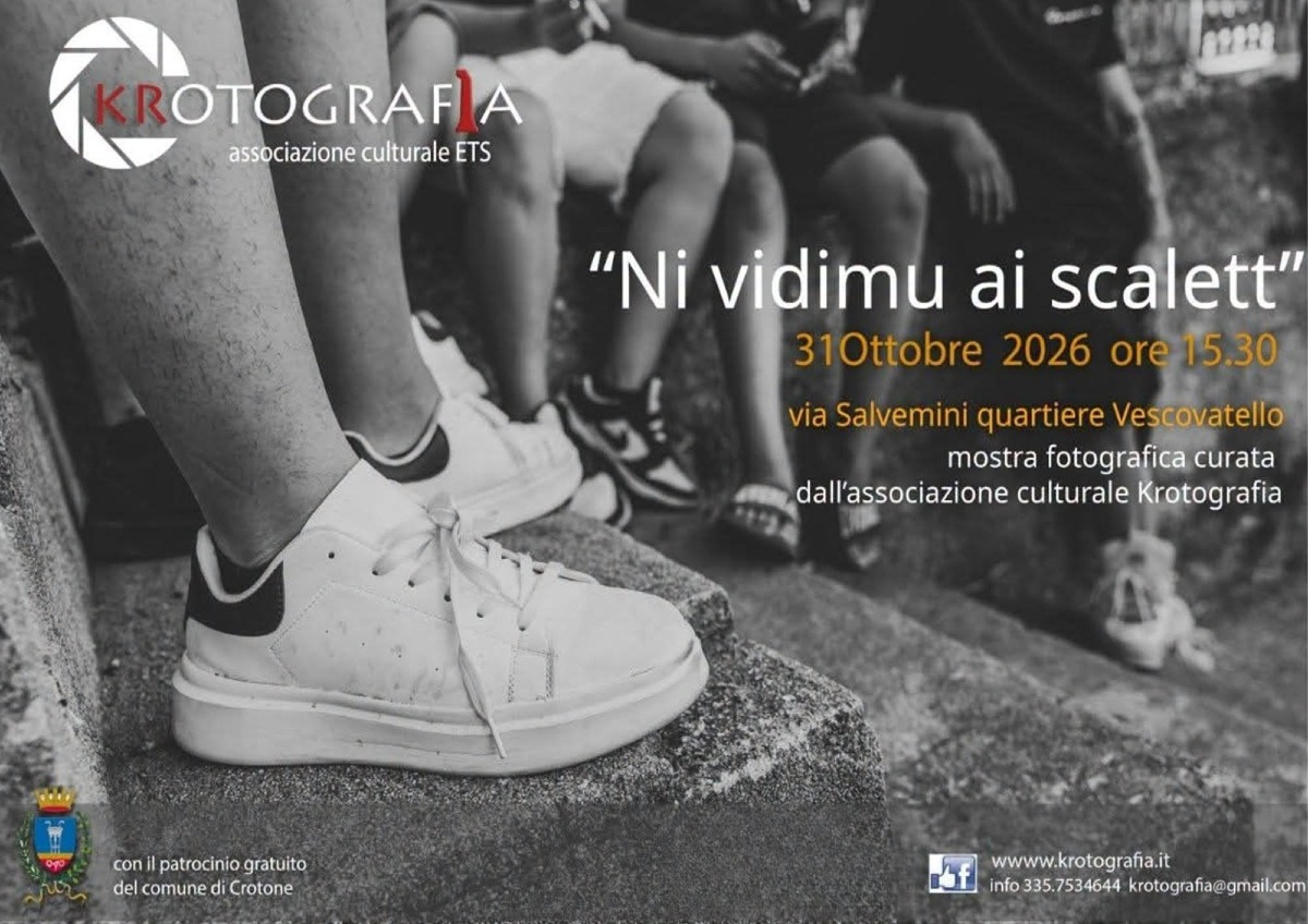 Crotone, il 31 ottobre inaugura la mostra fotografica “Ni vidimu ai scalett” - Foto Uff Stampa KrotoGrafia 