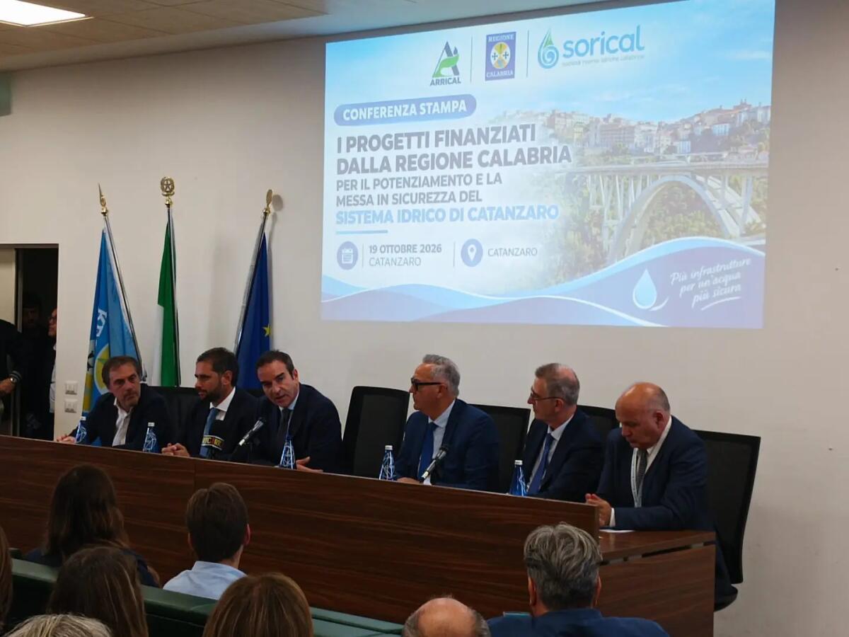 Sistema idrico di Catanzaro, Occhiuto “Lavoro complesso, raccogliamo i risultati” / Video - 