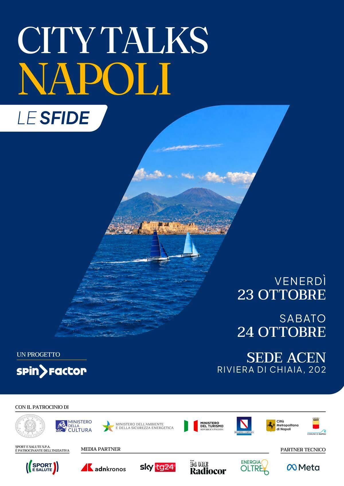 Napoli: al via domani i 'City talks' con Pichetto, Abodi, Giuli, Manfredi, Durigon e Butti - 