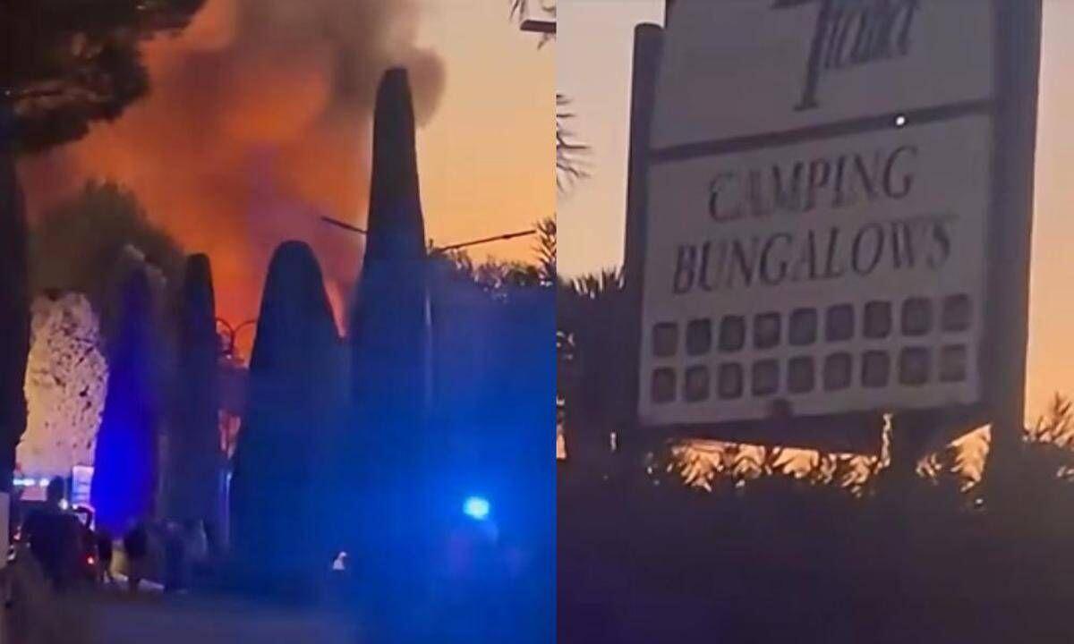 Vasto incendio in un campeggio a Peschiera del Garda: diversi feriti - 